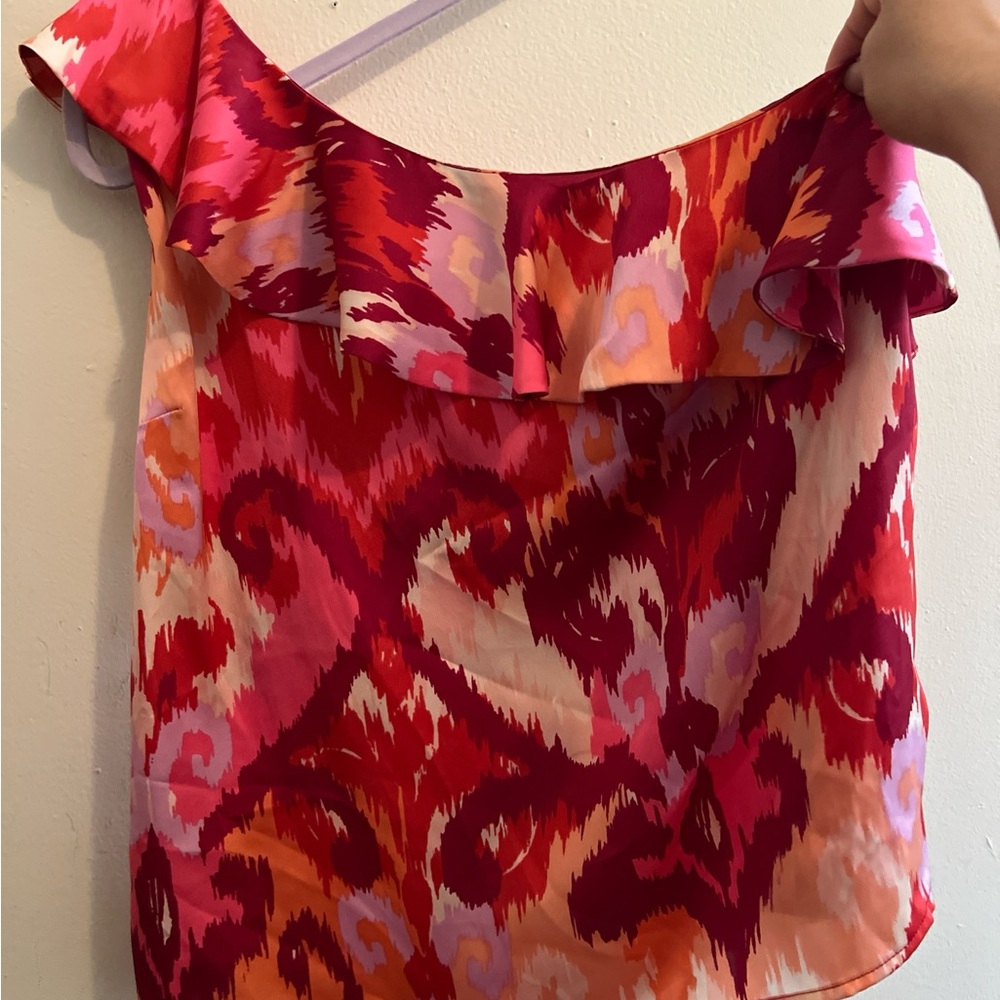 Women's Off-Shoulder Red and Orange Top